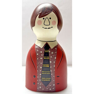 MCM Go Go Japan Artamount Figural Man Bust Money Box Coin Bank As-Is